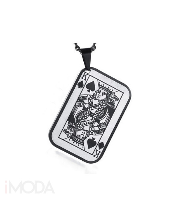 Pánsky oceľový prívesok karta-321745-20