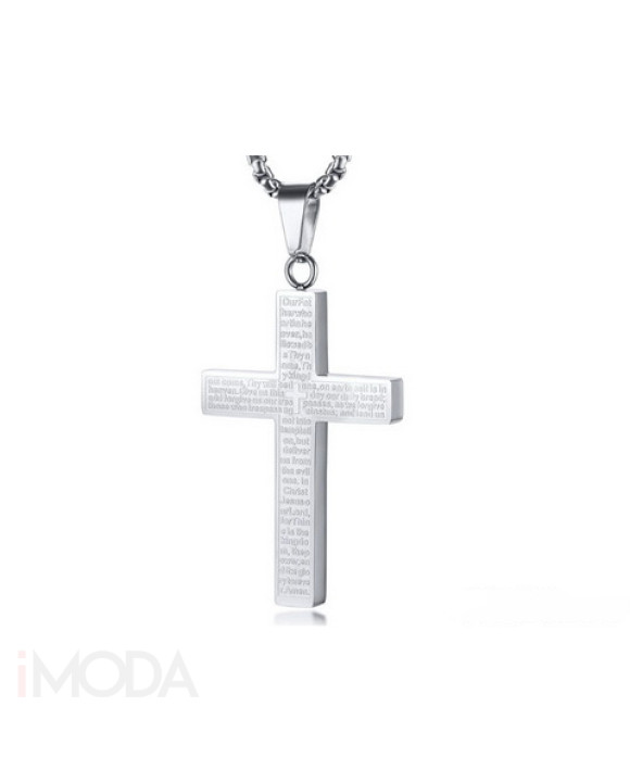 Pánsky oceľový prívesok kríž-321743-20