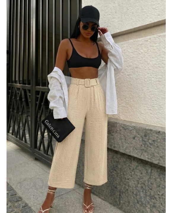 Smotanové mušelínové nohavice-326320-20