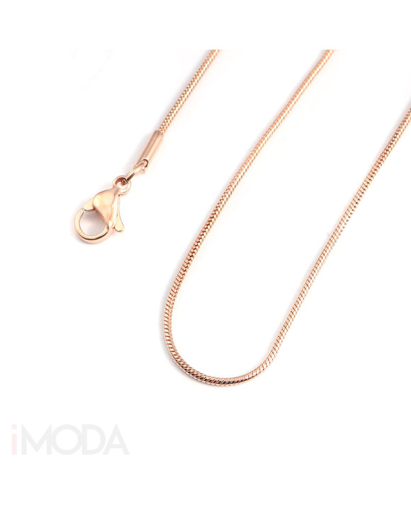 Strieborná retiazka pozlátená ružovým zlatom-235508-20
