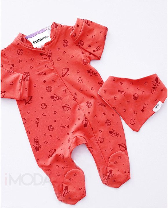 Oranžová dvojdielna bavlnená súprava-249286-20