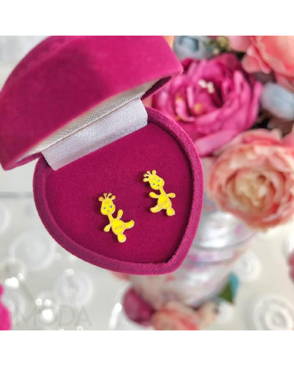 Náušnice z chirurgickej ocele Žirafa-266023-20