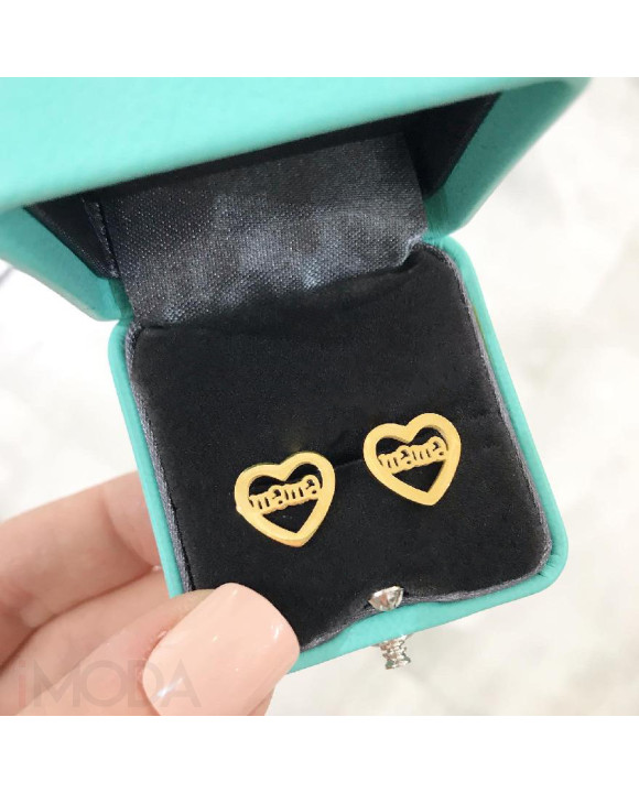 Dámske pozlátené náušnice mama-195865-20