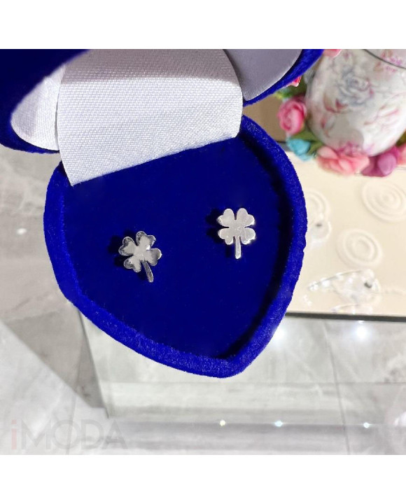 Dámske oceľové náušnice štvorlístok-275399-20