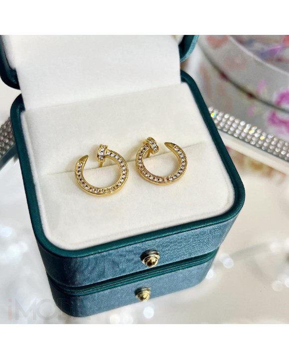 Dámske pozlátené náušnice klinec BF-275520-20