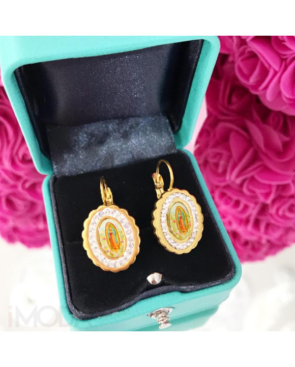 Dámske oceľové náušnice Panna Mária-248079-20