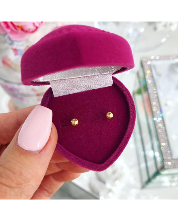 Pozlátené oceľové náušnice bodky-281761-20