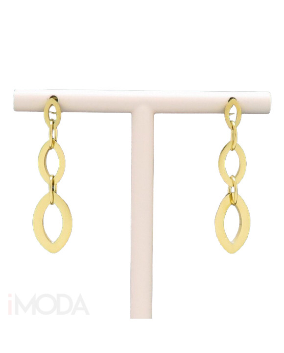 Dámske oceľové pozlátené náušnice visiace-272267-20