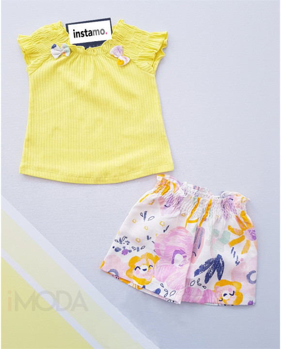 Žltá kvetinková letná súprava-269968-20