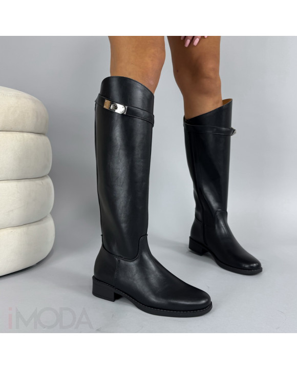 Čierne vysoké čižmy-323895-20