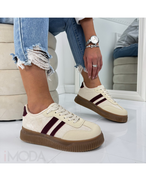 Béžovo-vínové tenisky-324816-20