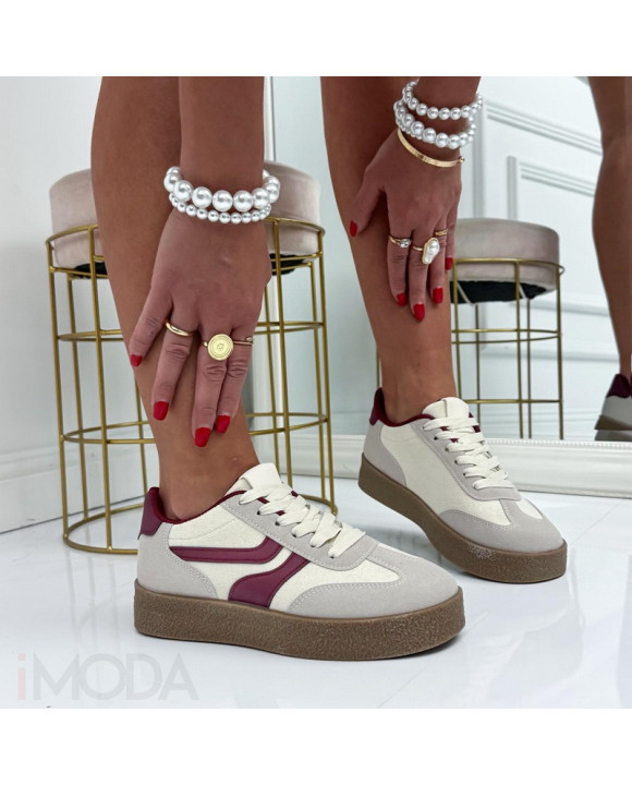 Béžovo-vínové tenisky-326666-20