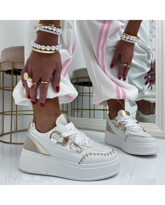 Bielo-zlaté tenisky-326525-20