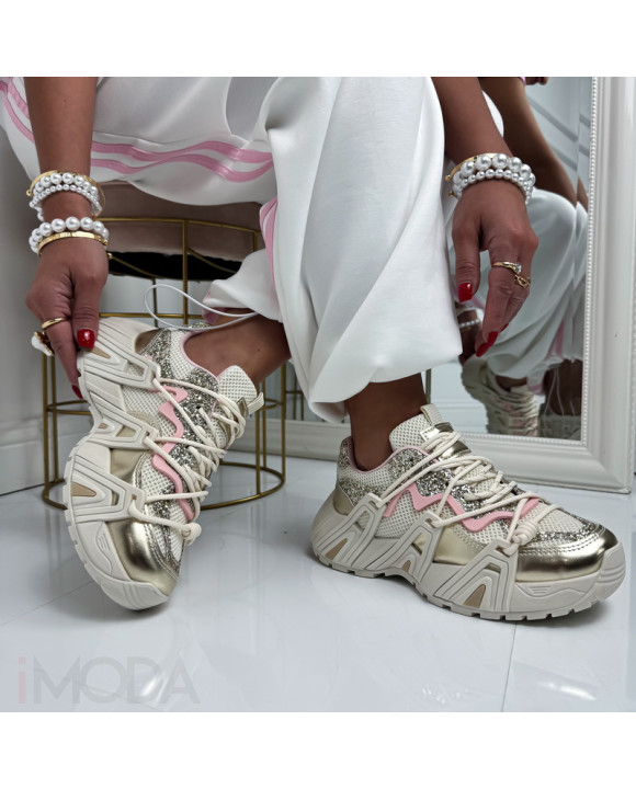 Béžovo-zlaté tenisky-324872-20