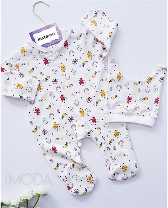 Bavlnený overal s čiapkou-249689-20