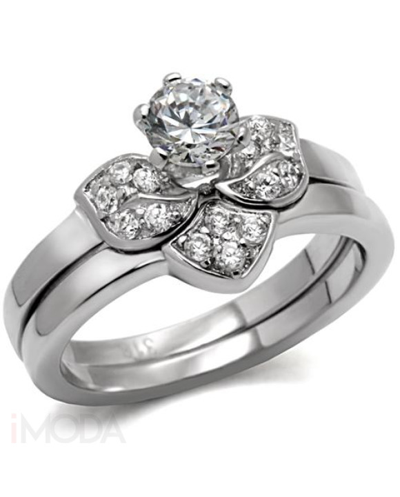 Dámsky oceľový prsteň