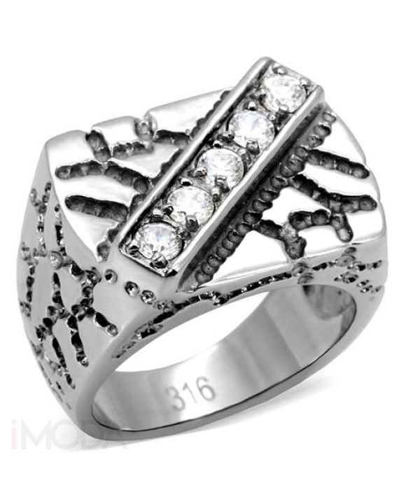 Pánsky oceľový prsteň