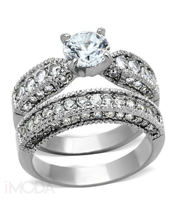 Dámsky oceľový dvojprsteň-315146-20