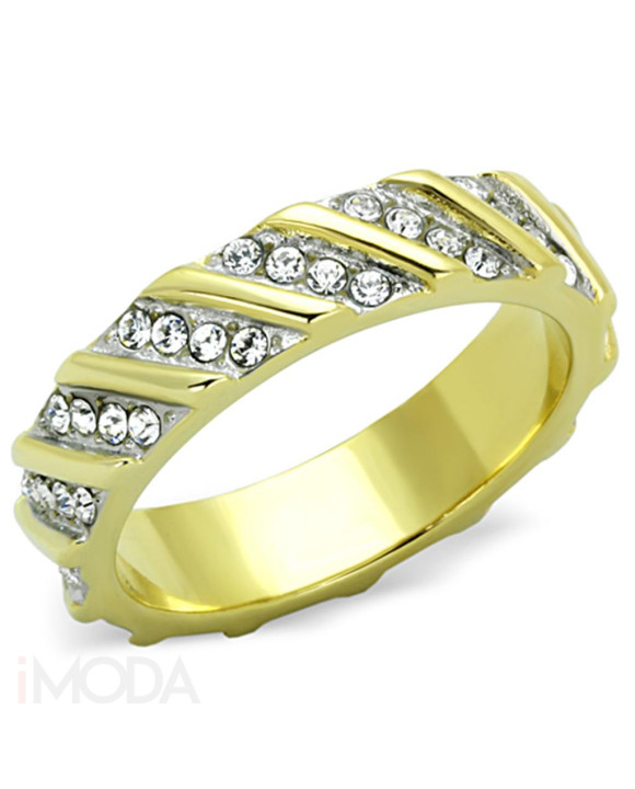 Dámsky oceľový prsteň pozlátený-315095-20