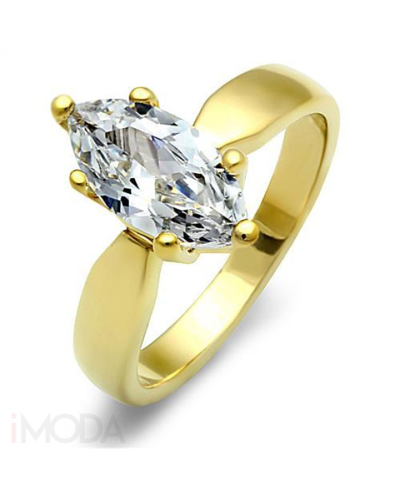 Dámsky oceľový prsteň pozlátený-315162-20