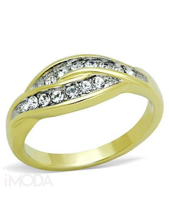 Dámsky oceľový prsteň pozlátený-315168-20