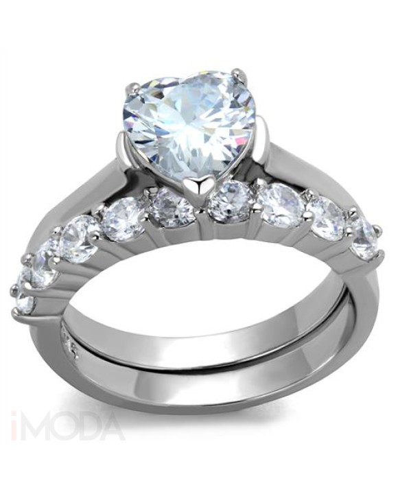 Dámsky oceľový prsteň