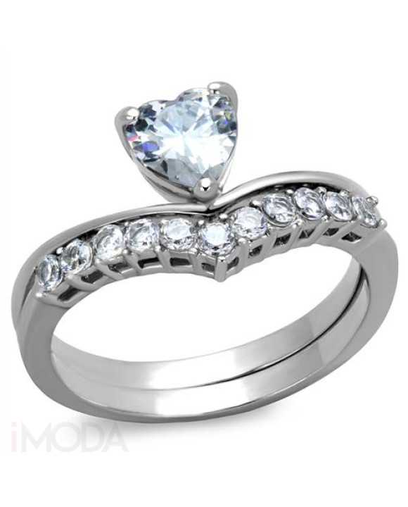 Dámsky oceľový prsteň