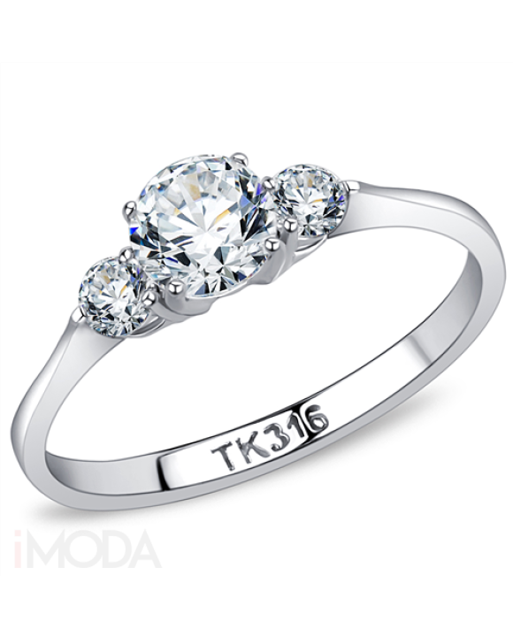 Dámsky oceľový prsteň  