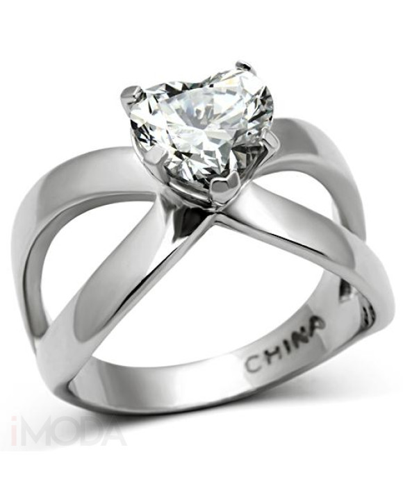 Dámsky oceľový prsteň