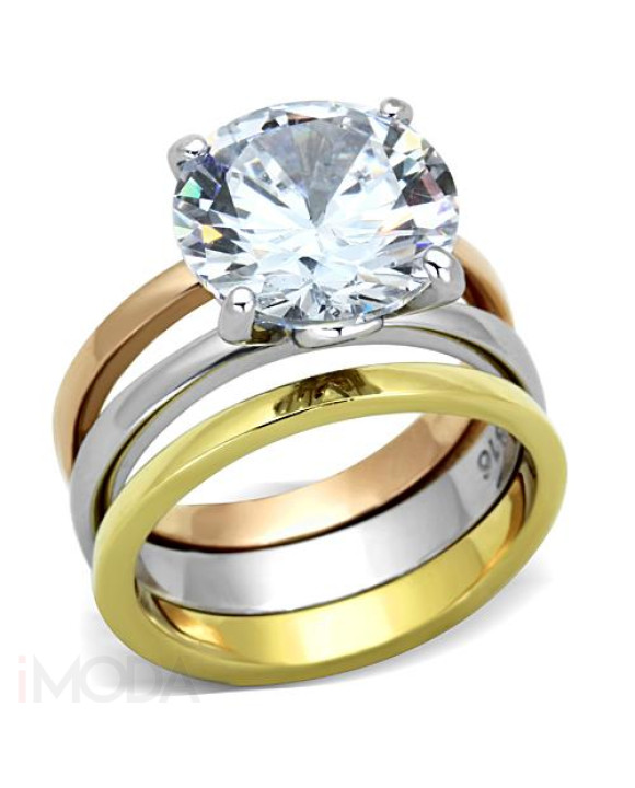 Dámsky oceľový prsteň