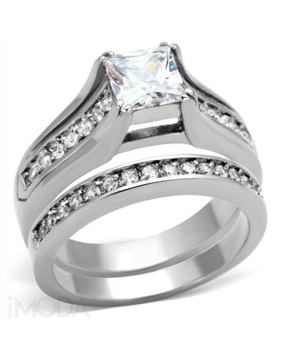 Dámsky oceľový prsteň