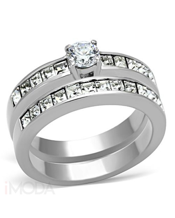 Dámsky oceľový prsteň