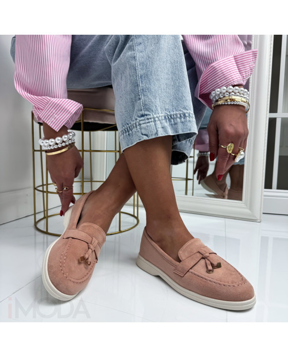 Ružové semišové mokasíny-326336-20