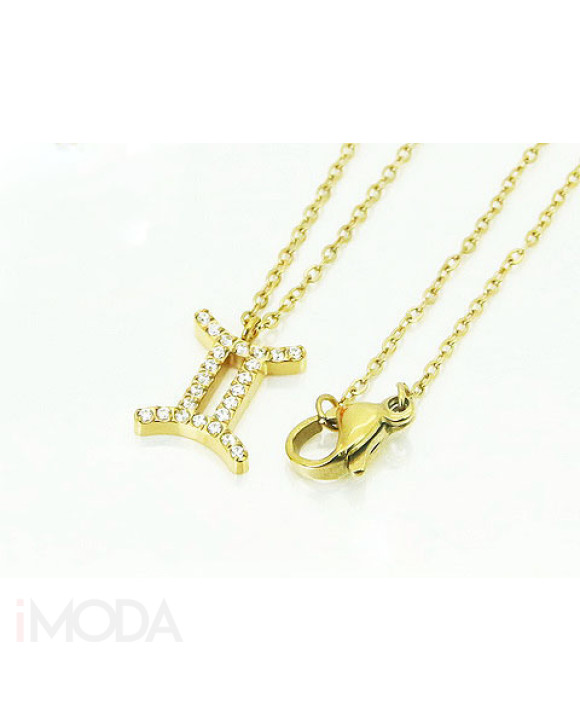 Dámsky oceľový náhrdelník Blíženci-291033-20