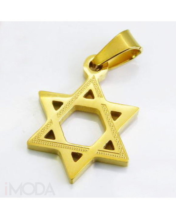 Oceľový pozlátený prívesok