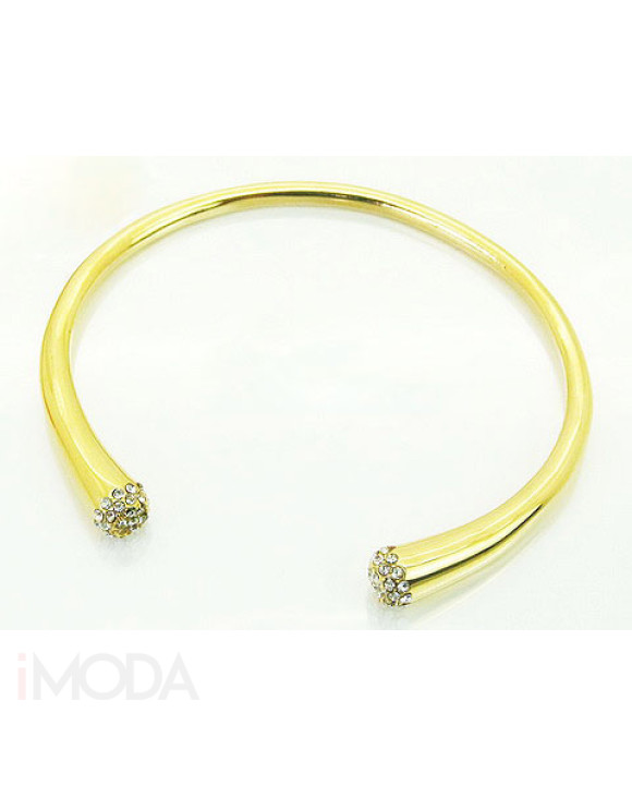 Pevný dámsky oceľový náramok gold-303811-20