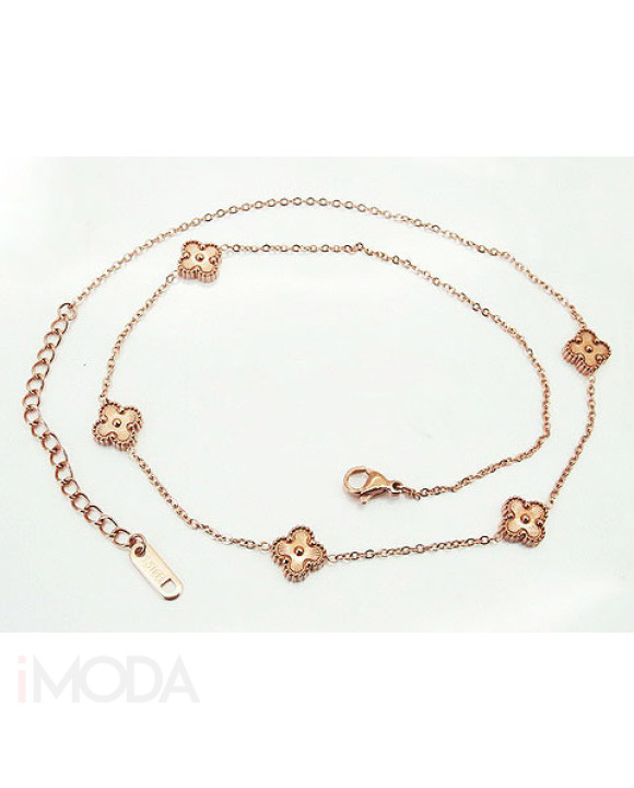 Dámsky oceľový náhrdelník rose-307188-20