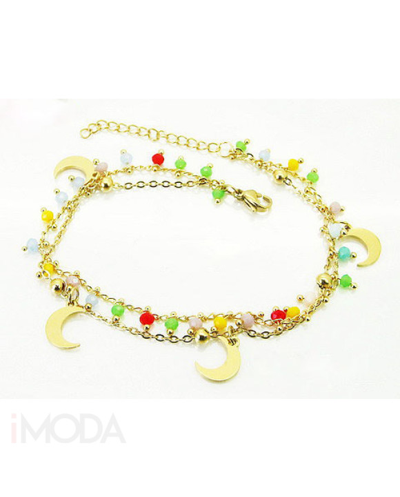 Dámsky oceľový náramok s príveskami-321852-20