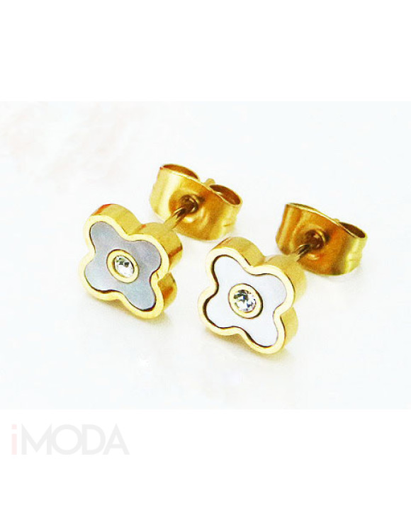 Dámske oceľové náušnice pozlátené-265337-20