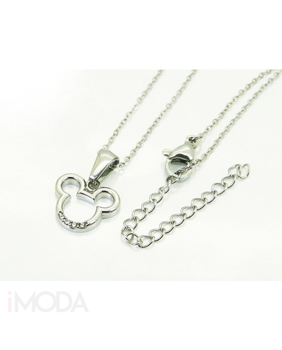 Oceľový náhrdelník s príveskom mickey-321780-20