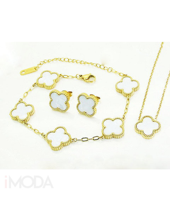 Pozlátená ceľová súprava trojkombinácia Olivia-307151-20