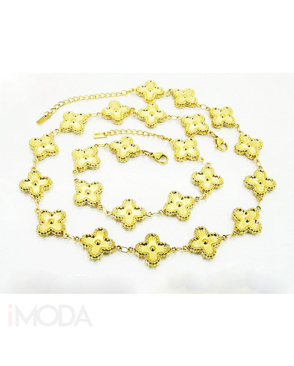 Dámska oceľová súprava pozlátená-322246-20