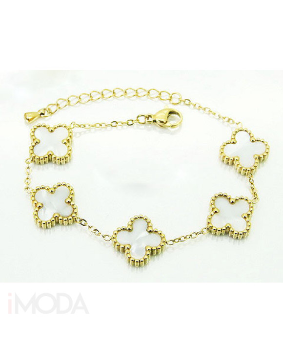 Dámsky oceľový náramok pozlátený Bianka-281884-20