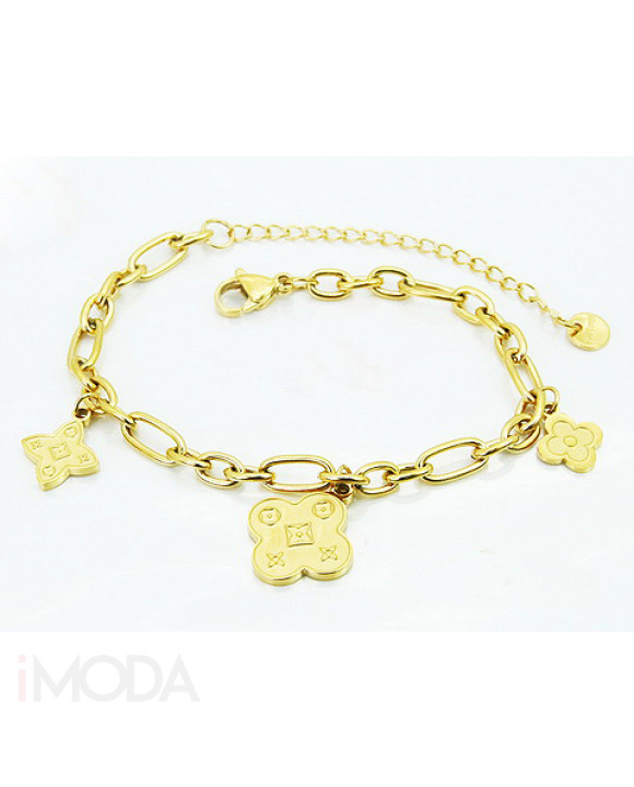 Dámsky oceľový náramok s príveskami-321905-20