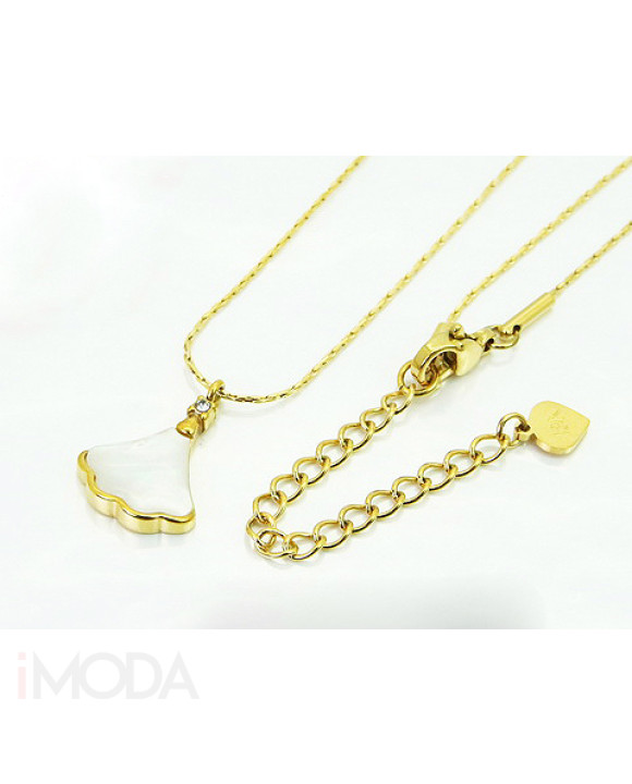 Dámsky oceľový náhrdelník s príveskom-321774-20