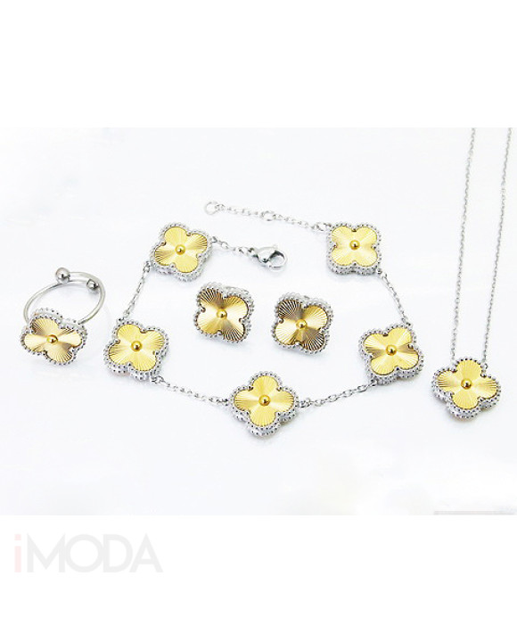 Dámska oceľová súprava s prsteňom-322268-20