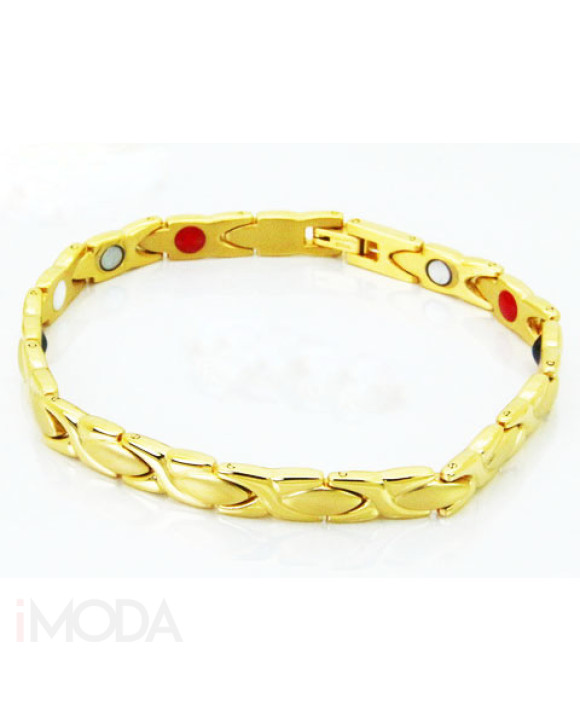 Oceľový náramok pozlátený-290305-20