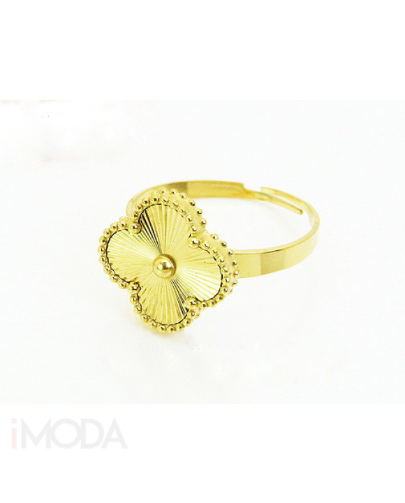 Pozlátený oceľový prsteň nastaviteľný-322077-20