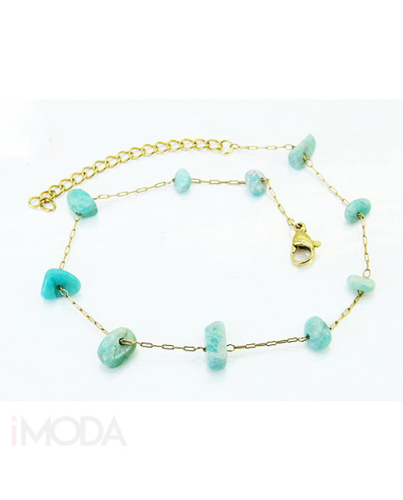 Dámsky oceľový náramok s príveskami na nohu-321904-20