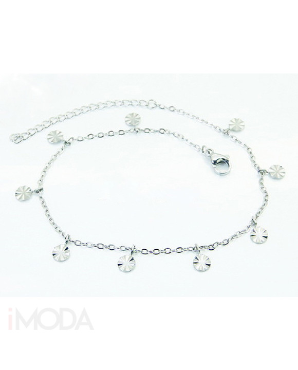 Dámsky oceľový náramok s príveskami na nohu-321860-20